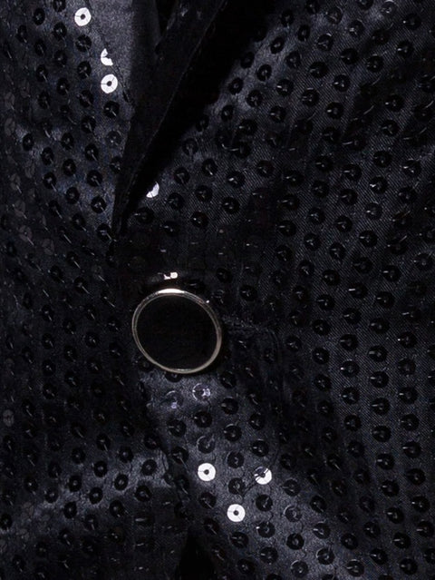 Sequin Black Blazer