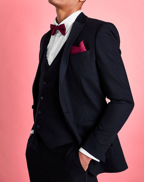 Black Slim Fit Tuxedo Blazer/Suit