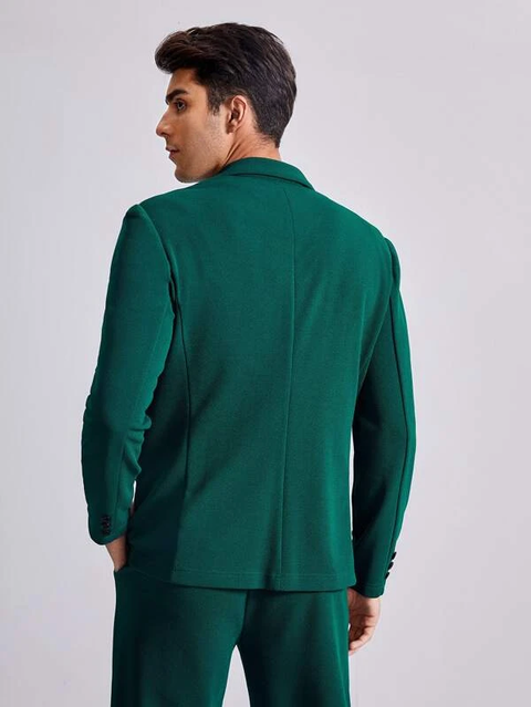 Dark Green Notch Lapel Suit
