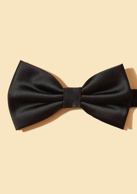 Black Solid Tie