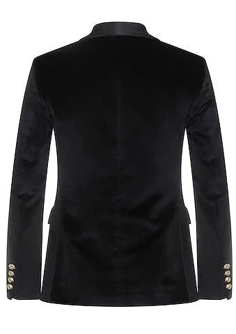 Black Velvet Double Breasted Tuxedo