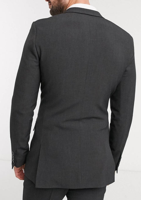 Charcoal Double Breasted Blazer Suit