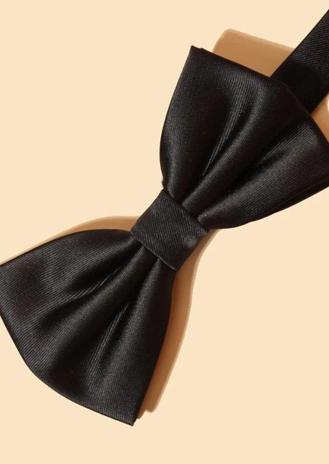 Black Solid Tie