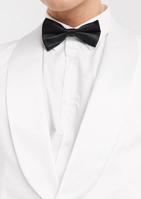 White Shawl Lapel Tuxedo Blazer | Suit
