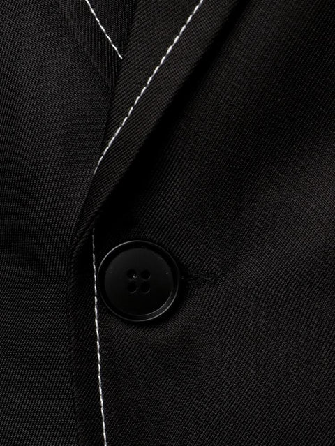 Black Single Button Blazer