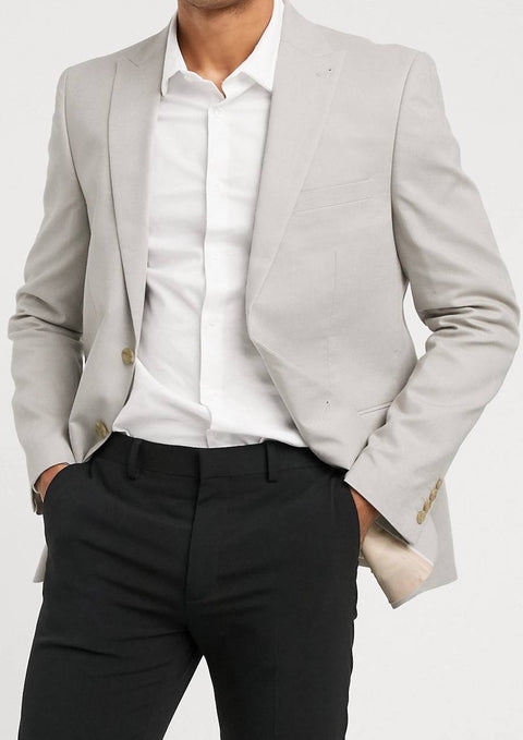 Grey Slim fit Blazer