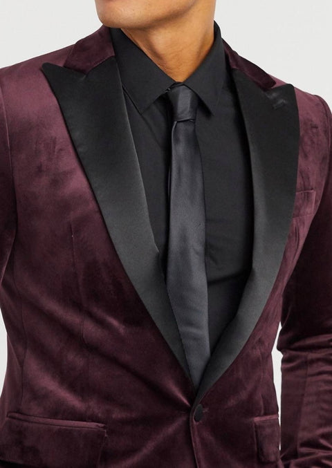 Purple Velvet Tuxedo