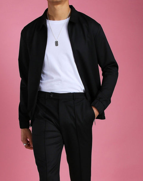 Black slim fit jacket/suit