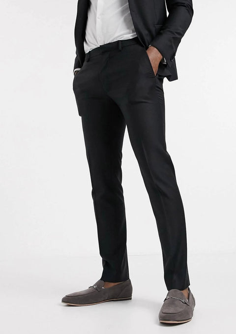 Black Slim Fit Suit Blazer