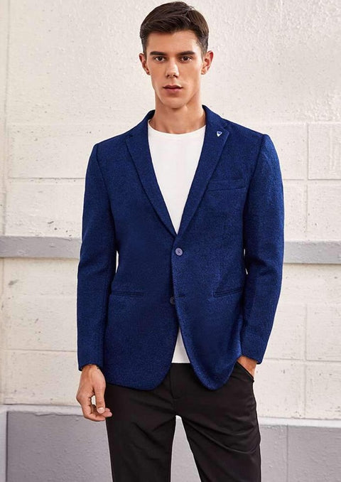 Blue Blazer in Wool