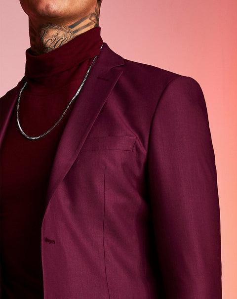 SKINNY FIT PLAIN SUIT