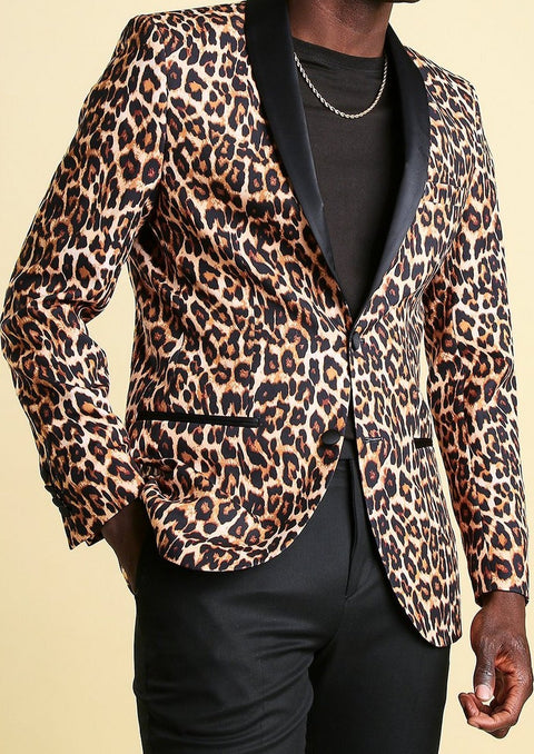 Leopard Print Blazer