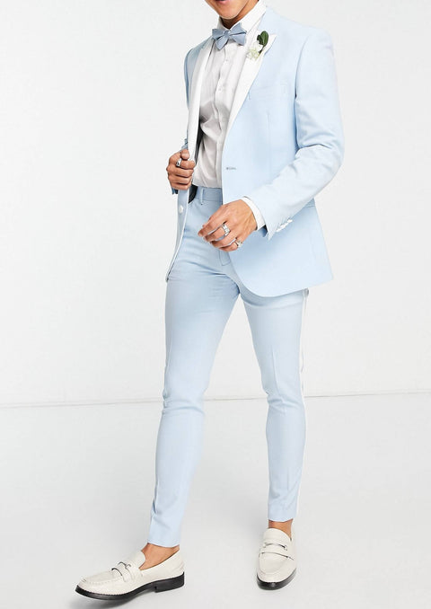 Light Blue Tuxedo Suit for Wedding