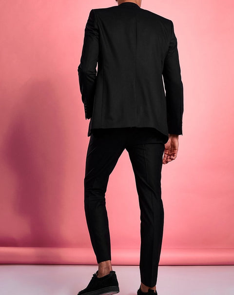 Slim metallic trouser