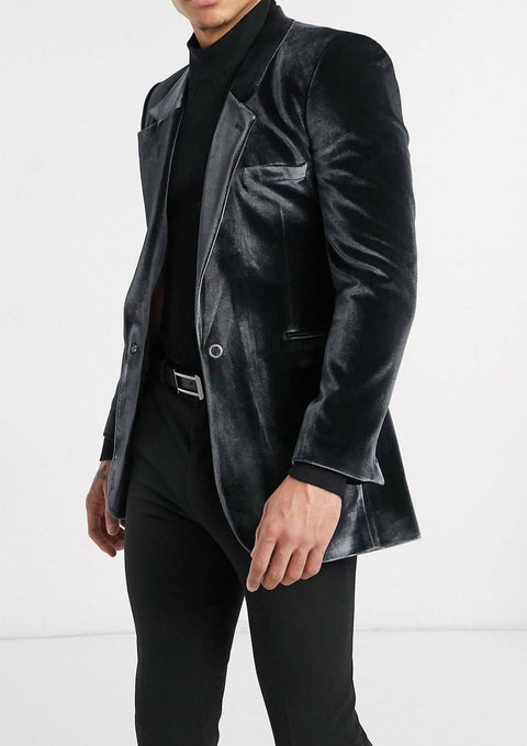 Black Velvet Blazer