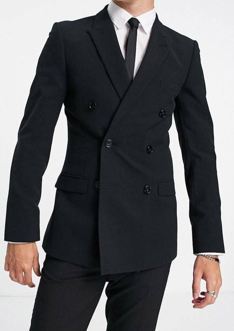 Black Double Breasted Suit