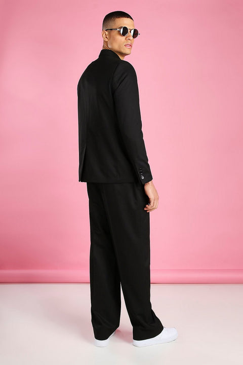 Black Boxy Double Black Suit