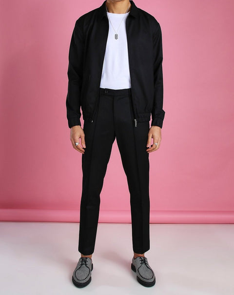 Black slim fit jacket/suit