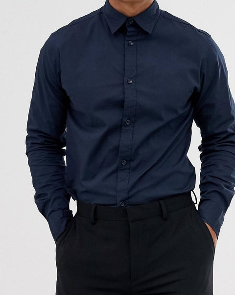 Navy cotton shirt