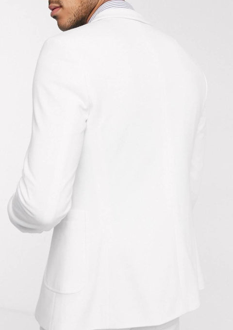 Skinny Blazer in White