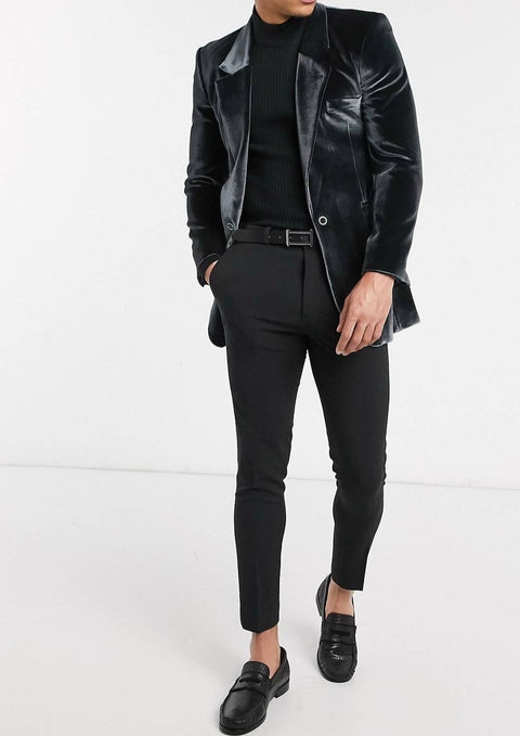 Black Velvet Blazer