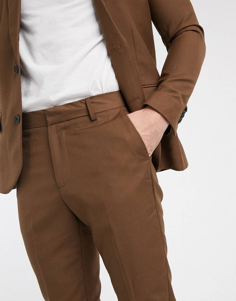 Dark Camel Suit/ Blazer