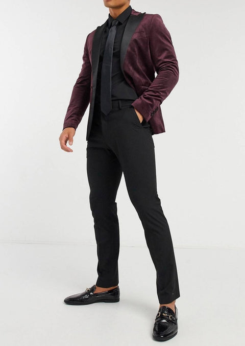 Purple Velvet Tuxedo