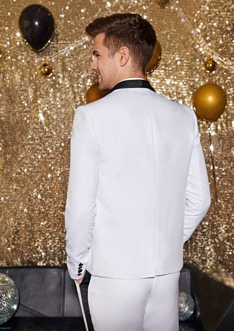 White Tuxedo with Shawl Collar Lapel