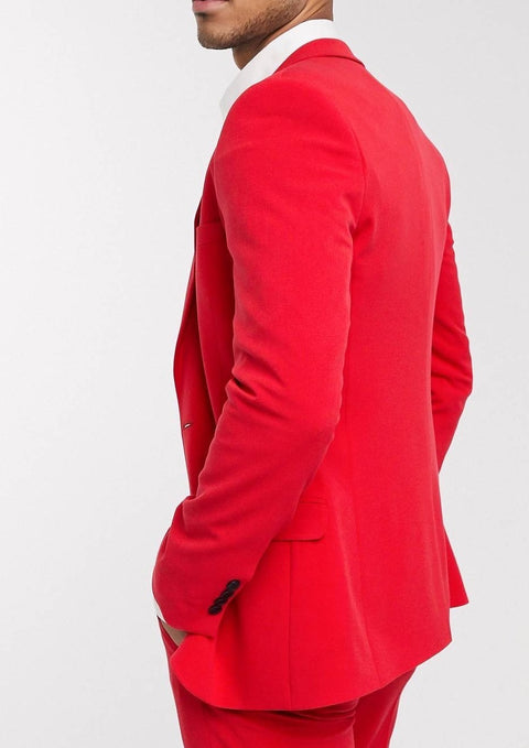 Red Slim Suit / Blazer