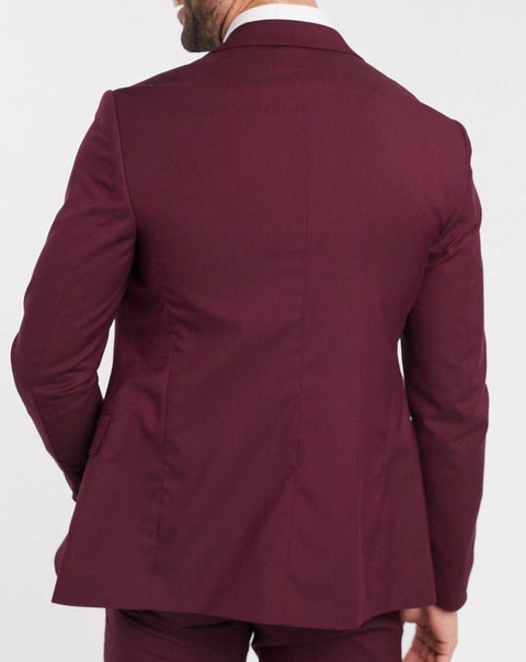 Burgundy Wedding Suit/Jacket