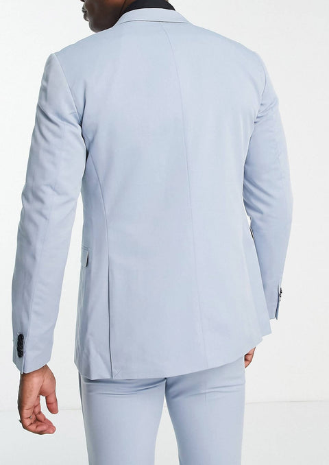 Slim Fit Pale Blue Blazer Suit