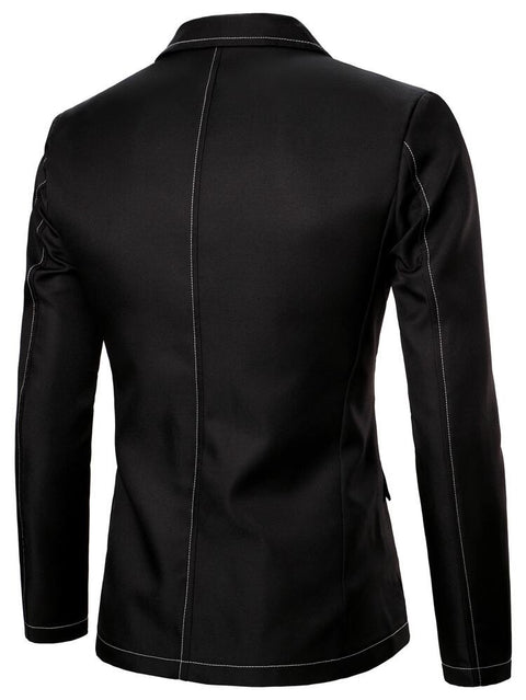 Black Single Button Blazer
