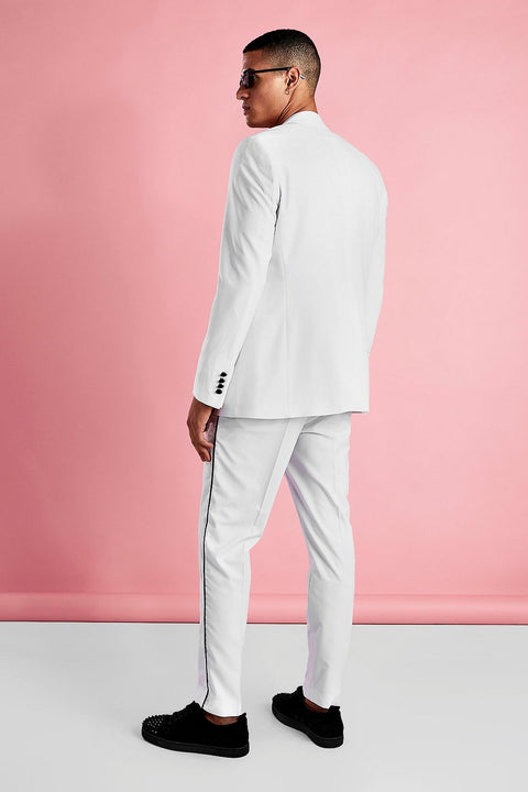 White Skinny Fit Tuxedo