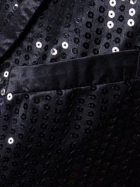 Sequin Black Blazer