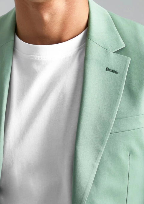 Slim Fit Pastel Green Suit