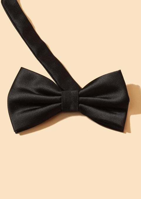 Black Solid Tie