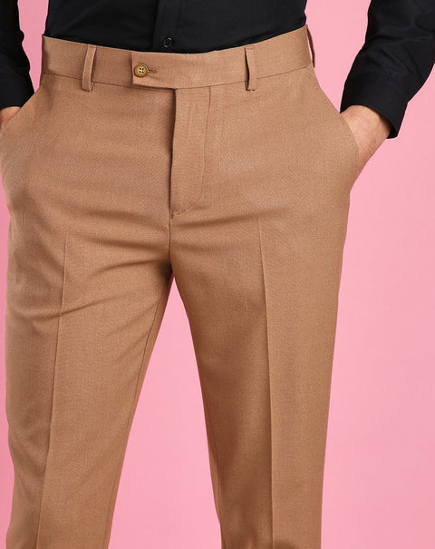 Slim fit brown trouser