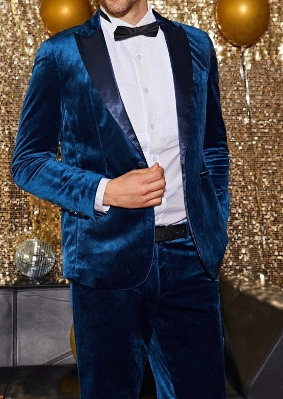 Blue Velvet Blazer/Suit - Main Image