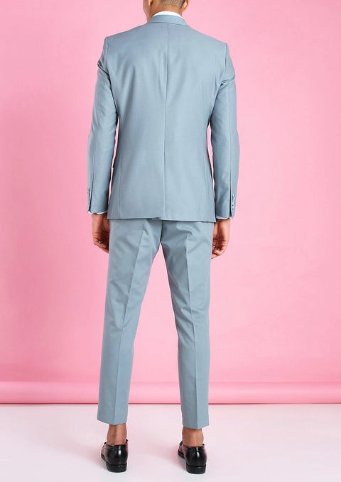 Blue Double Breasted Suit
