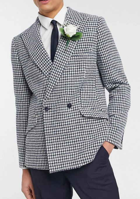 Dogtooth Black and White Suit