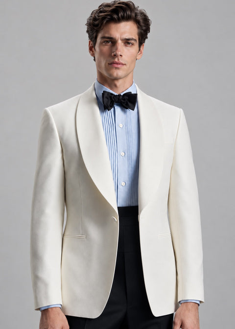 White Shawl Lapel Dinner Tuxedo
