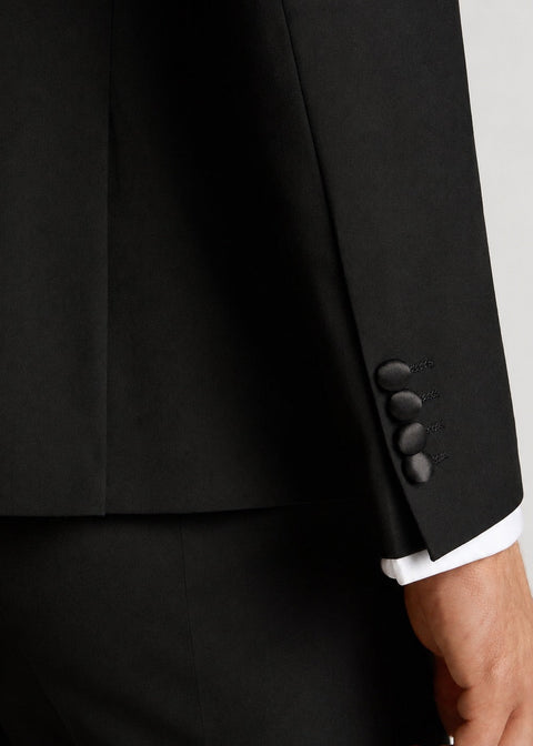 Slim Fit Black Double Breasted Dinner Tuxedo