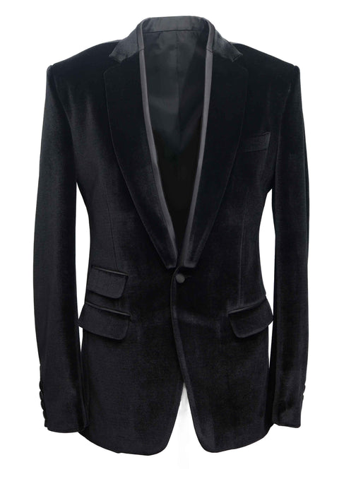 Black Metallic Tuxedo Blazer / Suit for Wedding