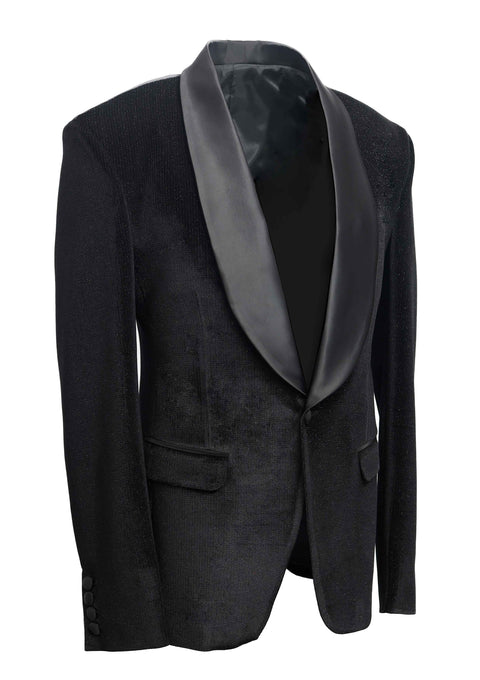 Limited Edition Black Velvet Party Wear Tuxedo Blazer Suit