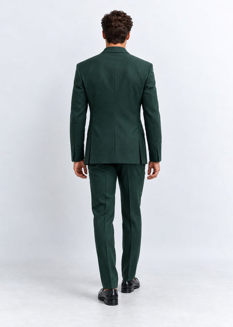 Tailored Fit Green Double Breasted Suit