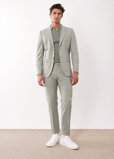 Sage Green Slim Fit Blazer Suit