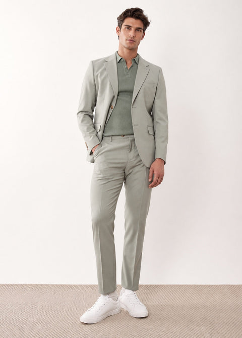 Sage Green Slim Fit Blazer Suit