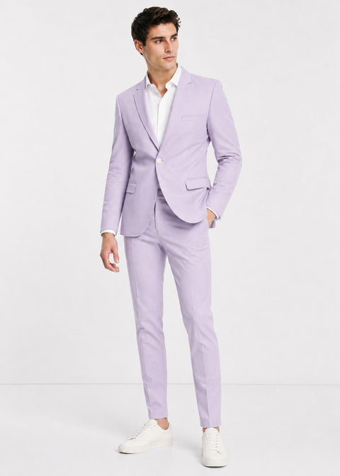 Lavender Slim Fit Suit