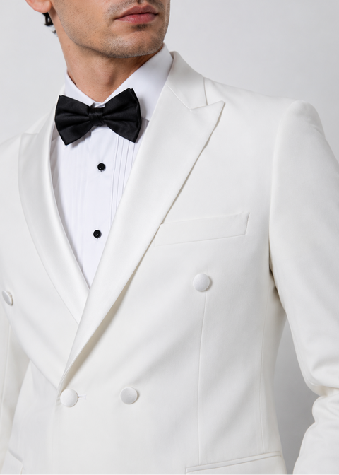 White Double Breasted Tuxedo