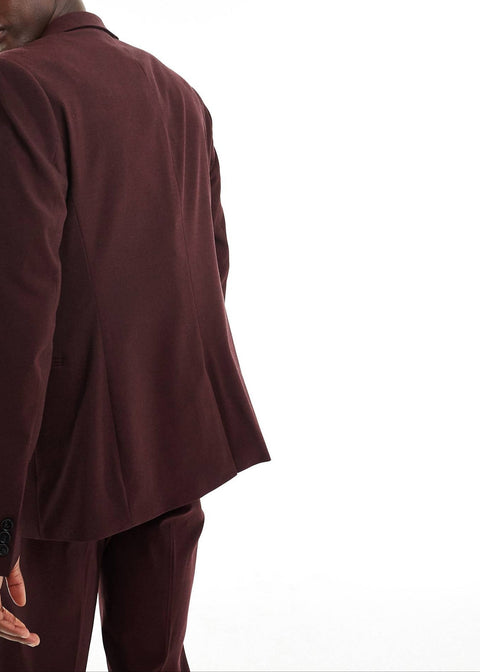 Burgundy Slim Fit Suit / Jacket